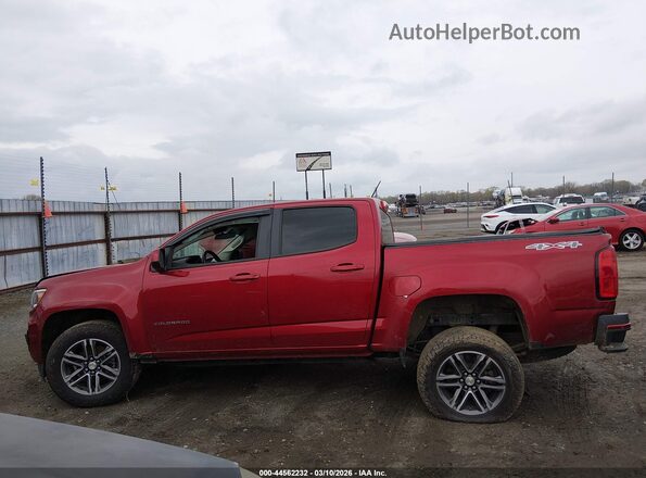1GCGTBEN0M1129989 2021 CHEVROLET COLORADO Red Vista interior de 360 grados