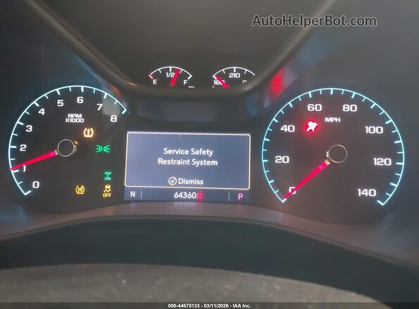 1GCGTCEN1L1114504 2020 CHEVROLET COLORADO Gray Vista de los asientos traseros