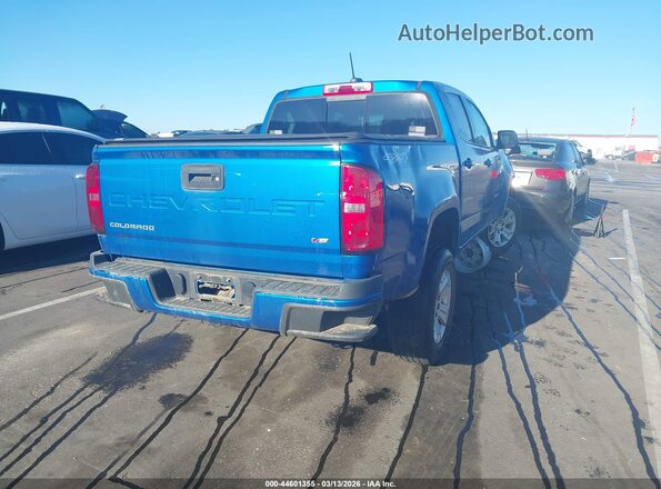 1GCGTCEN4M1120704 2021 CHEVROLET COLORADO Синий Задняя правая четверть