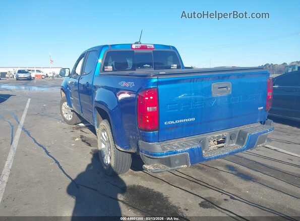 1GCGTCEN4M1120704 2021 CHEVROLET COLORADO Синий Задняя левая четверть