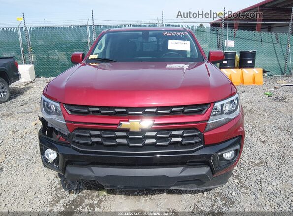 1GCGTCEN9M1147185 2021 CHEVROLET COLORADO Red ხელსაწყოთა პანელის ხედი