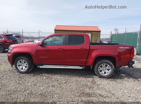 1GCGTCEN9M1147185 2021 CHEVROLET COLORADO Red სალონის 360-გრადუსიანი ხედი