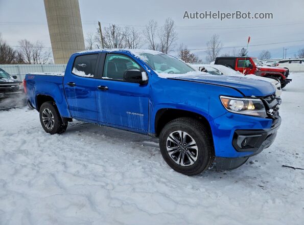 1GCGTDEN5M1130647 2021 CHEVROLET COLORADO Blue Front right