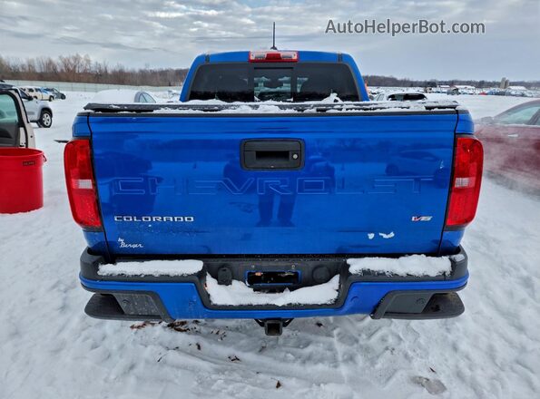 1GCGTDEN5M1130647 2021 CHEVROLET COLORADO Blue Rear view