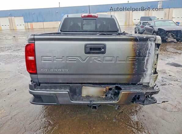 1GCHTCENXM1244481 2021 CHEVROLET COLORADO Gray Вид ззаду