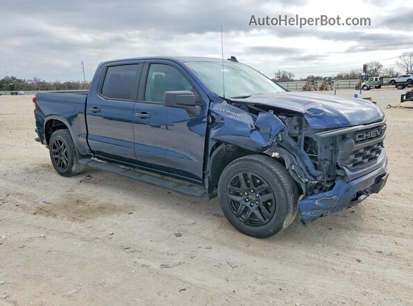 1GCPABEK6NZ566748 2022 CHEVROLET SILVERADO Синий Передняя правая четверть