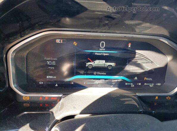 1GCPADED2TZ188566 2026 CHEVROLET SILVERADO Gray Instrument cluster view