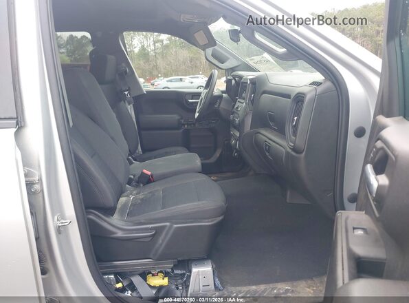 1GCPDBEK8NZ571151 2022 CHEVROLET SILVERADO Серебряный Вид салона спереди