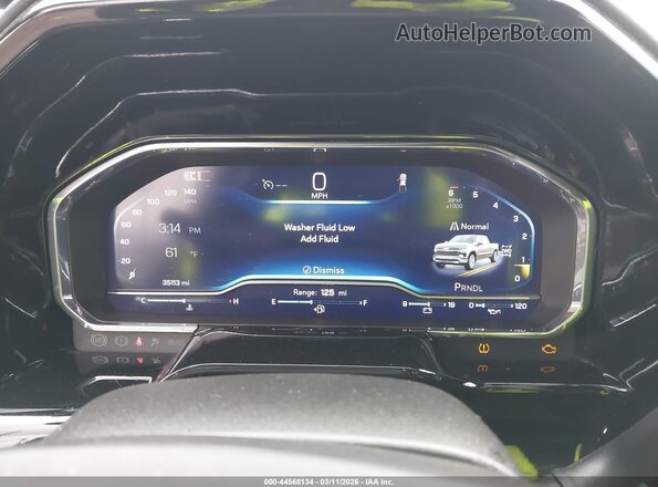 1GCPKKEKXSZ109255 2025 CHEVROLET SILVERADO Черный Вид задних сидений