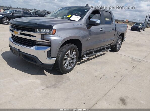 1GCPWCED2MZ134200 2021 CHEVROLET SILVERADO Gray Передня ліва чверть
