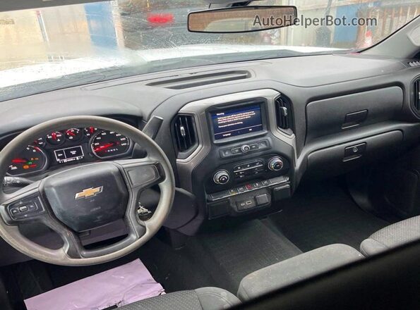 1GCPYBEK5MZ254706 2021 CHEVROLET SILVERADO White Вид щитка приладів