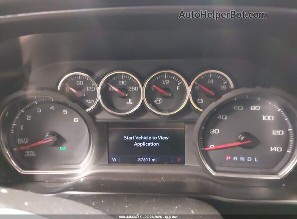 1GCPYFED9KZ406606 2019 CHEVROLET SILVERADO Blue Widok tylnych siedzeń