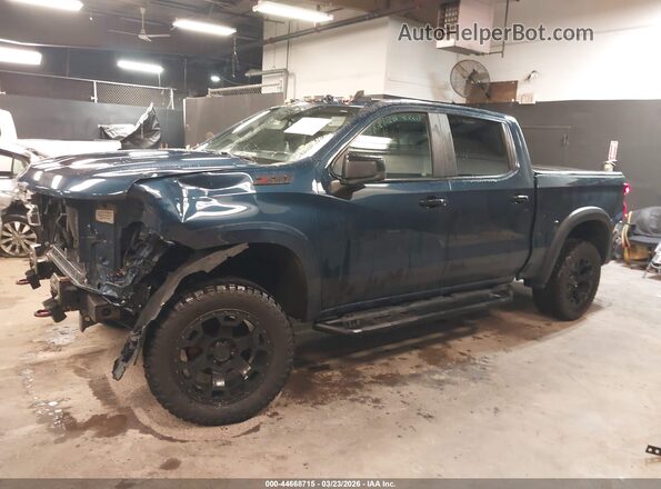 1GCPYFED9KZ406606 2019 CHEVROLET SILVERADO Blue 