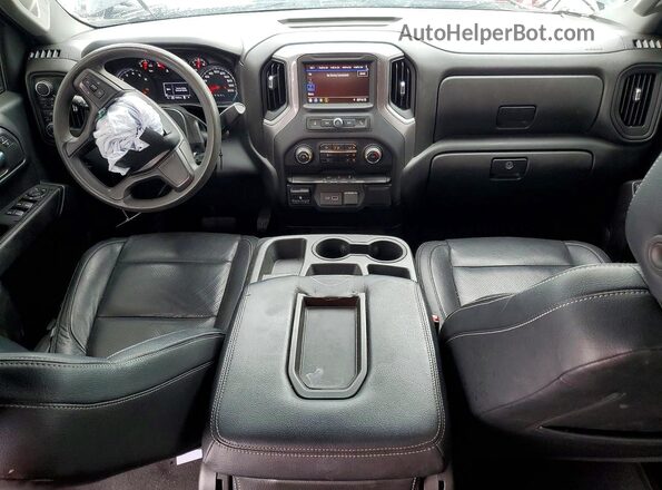 1GCUYBEF6MZ349748 2021 CHEVROLET SILVERADO Черный Вид щитка приборов