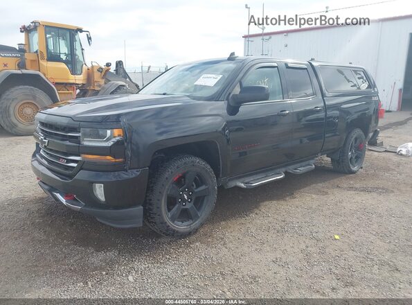 1GCVKREC3HZ301523 2017 CHEVROLET SILVERADO Черный Передняя левая четверть