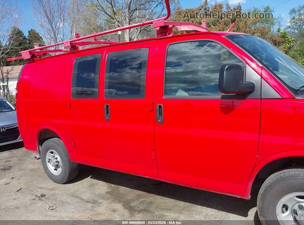 1GCZGGF71S1198049 2025 CHEVROLET EXPRESS Красный Панорамный вид салона 360°