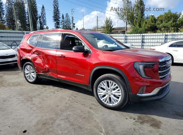 1GKENKRS1SJ199262 2025 GMC ACADIA Красный Передняя правая четверть