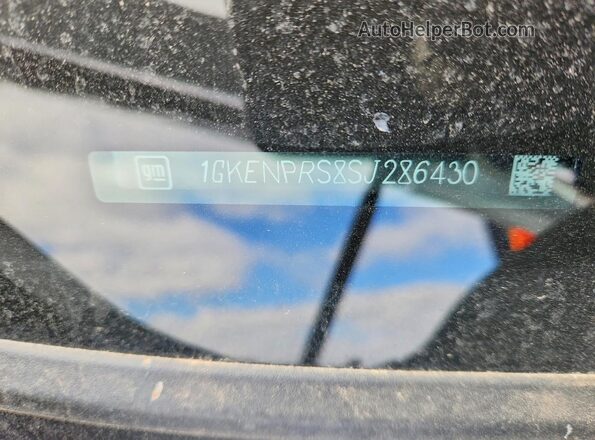 1GKENPRS8SJ286430 2025 GMC ACADIA White VIN კოდის სტიკერის ხედი