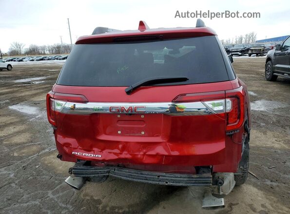 1GKKNKLS5MZ200381 2021 GMC ACADIA Red უკანა ხედი