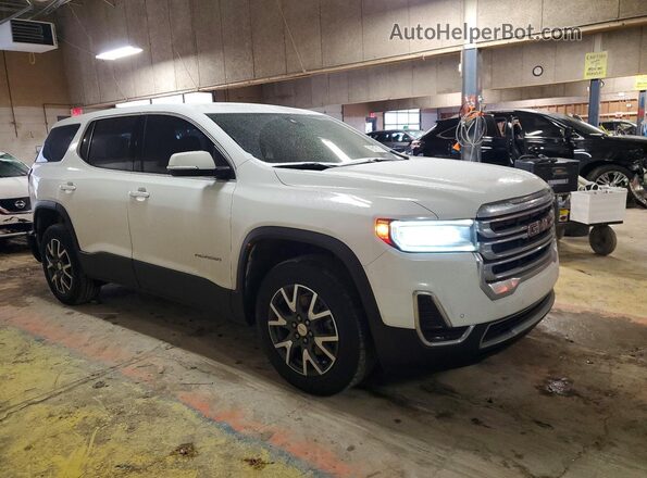 1GKKNKLS7MZ207803 2021 GMC ACADIA Белый Передняя правая четверть