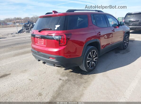 1GKKNKLSXMZ180760 2021 GMC ACADIA Red Հետևի աջ