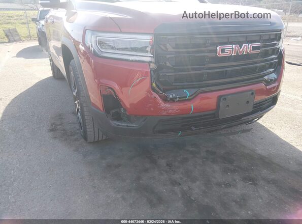 1GKKNKLSXMZ180760 2021 GMC ACADIA Red Դիմացի տեսք