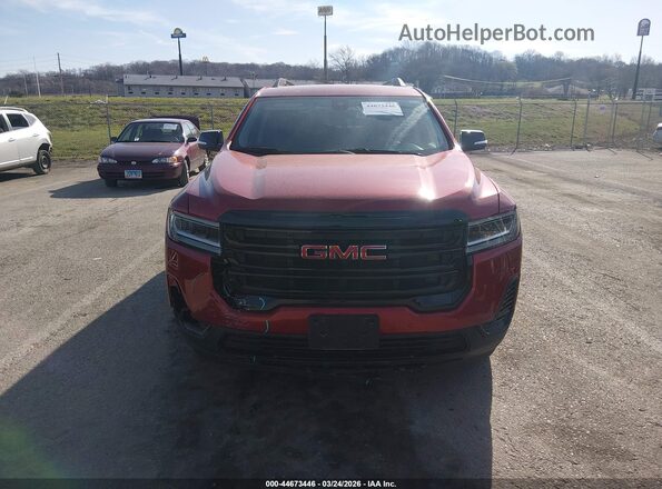 1GKKNKLSXMZ180760 2021 GMC ACADIA Red Սարքավորումների վահանակի տեսք