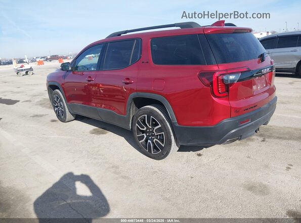 1GKKNKLSXMZ180760 2021 GMC ACADIA Red Հետևի ձախ