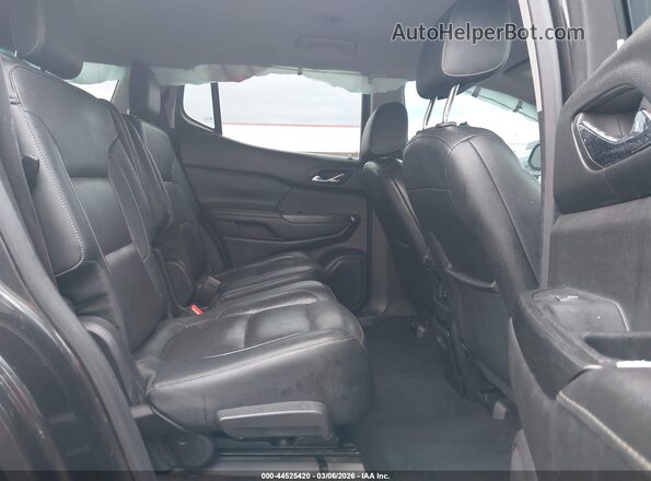 1GKKNMLS5JZ123258 2018 GMC ACADIA Black Widok naklejki z numerem VIN