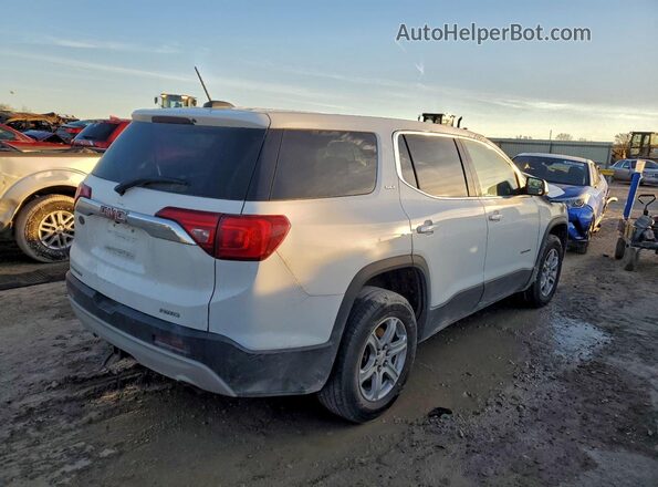 1GKKNRLAXJZ108372 2018 GMC ACADIA Белый Задняя правая четверть