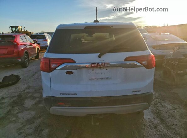 1GKKNRLAXJZ108372 2018 GMC ACADIA Белый Вид сзади