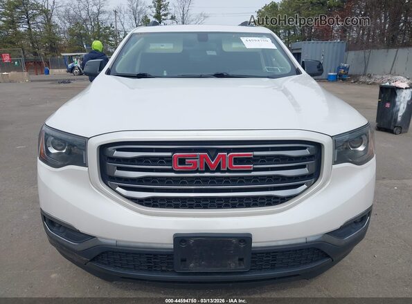 1GKKNTLS6JZ155985 2018 GMC ACADIA White Вид щитка приладів