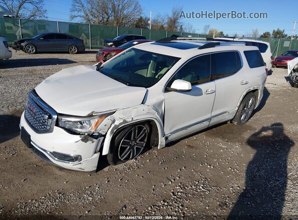1GKKNXLS4KZ171448 2019 GMC ACADIA White Առջևի ձախ երեք քառորդ տեսարան