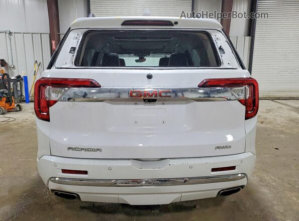 1GKKNXLS9MZ112057 2021 GMC ACADIA White Вид ззаду