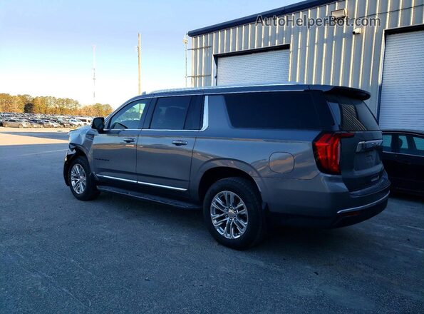 1GKS2GKD8MR427329 2021 GMC YUKON Gray Trasero izquierdo