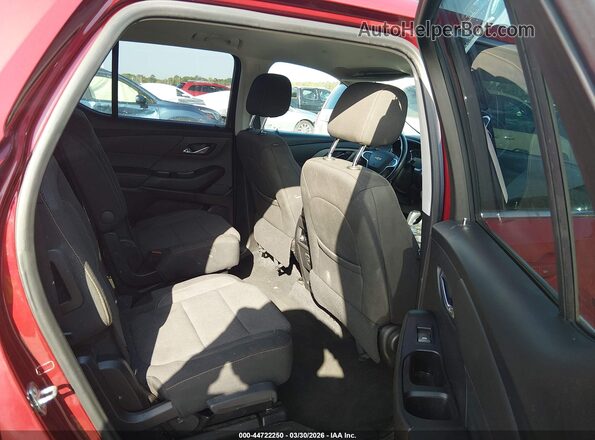 1GNEVGKW1LJ230749 2020 CHEVROLET TRAVERSE Red Widok naklejki z numerem VIN