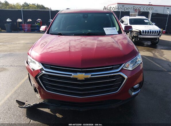 1GNEVGKW1LJ230749 2020 CHEVROLET TRAVERSE Red Widok zestawu wskaźników
