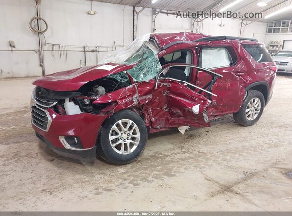 1GNEVGKW6MJ222048 2021 CHEVROLET TRAVERSE Red Front left