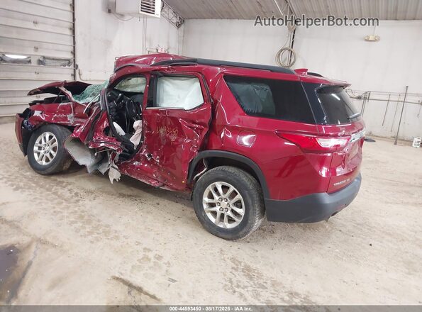 1GNEVGKW6MJ222048 2021 CHEVROLET TRAVERSE Red Rear left