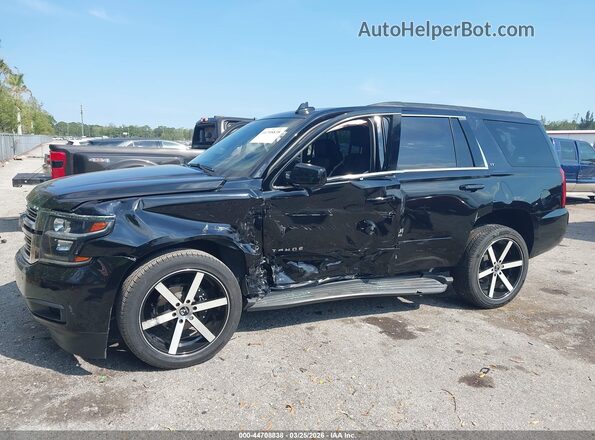 1GNSCAKCXJR107350 2018 CHEVROLET TAHOE Black წინა ხედი