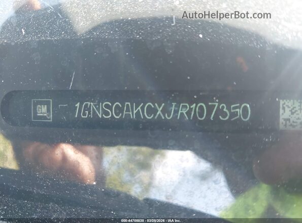 1GNSCAKCXJR107350 2018 CHEVROLET TAHOE Black ძრავის განყოფილების ხედი