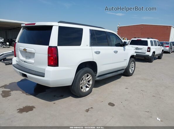 1GNSCBKC1GR314739 2016 CHEVROLET TAHOE Белый Задняя правая четверть