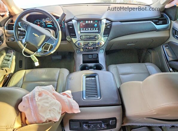 1GNSCBKC1HR355874 2017 CHEVROLET TAHOE Белый Вид панели приборов