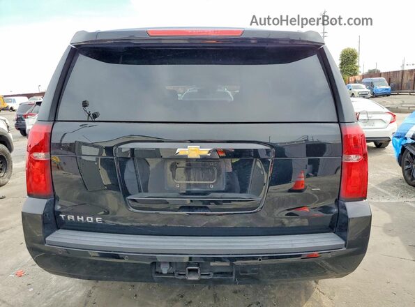 1GNSCBKC2JR390042 2018 CHEVROLET TAHOE Black უკანა ხედი