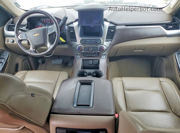 1GNSCBKC4KR285049 2019 CHEVROLET TAHOE Белый Вид панели приборов