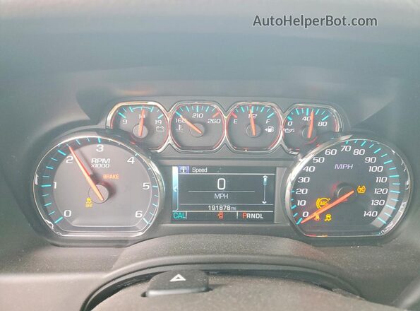 1GNSCBKC4KR285049 2019 CHEVROLET TAHOE Белый Вид щитка приборов