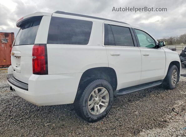 1GNSCBKC4KR285049 2019 CHEVROLET TAHOE Белый Задняя правая четверть