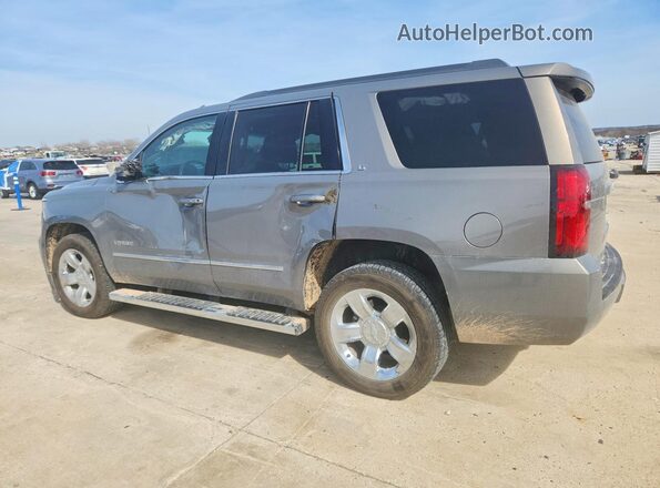 1GNSCBKC5JR282594 2018 CHEVROLET TAHOE Gray Trasero izquierdo