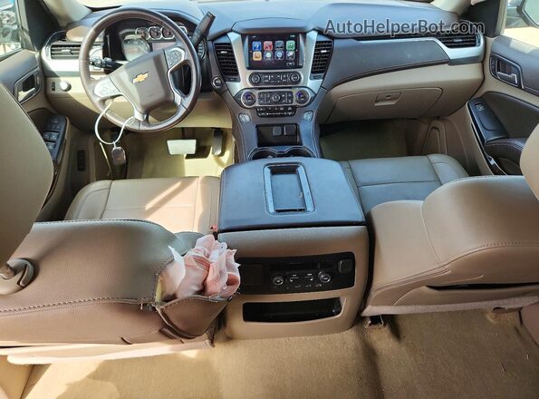 1GNSCBKC5JR282594 2018 CHEVROLET TAHOE Gray Vista del salpicadero