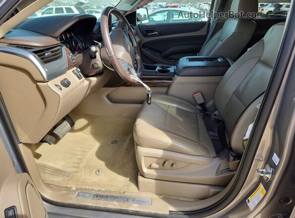 1GNSCBKC5JR282594 2018 CHEVROLET TAHOE Gray Vista interior delantera
